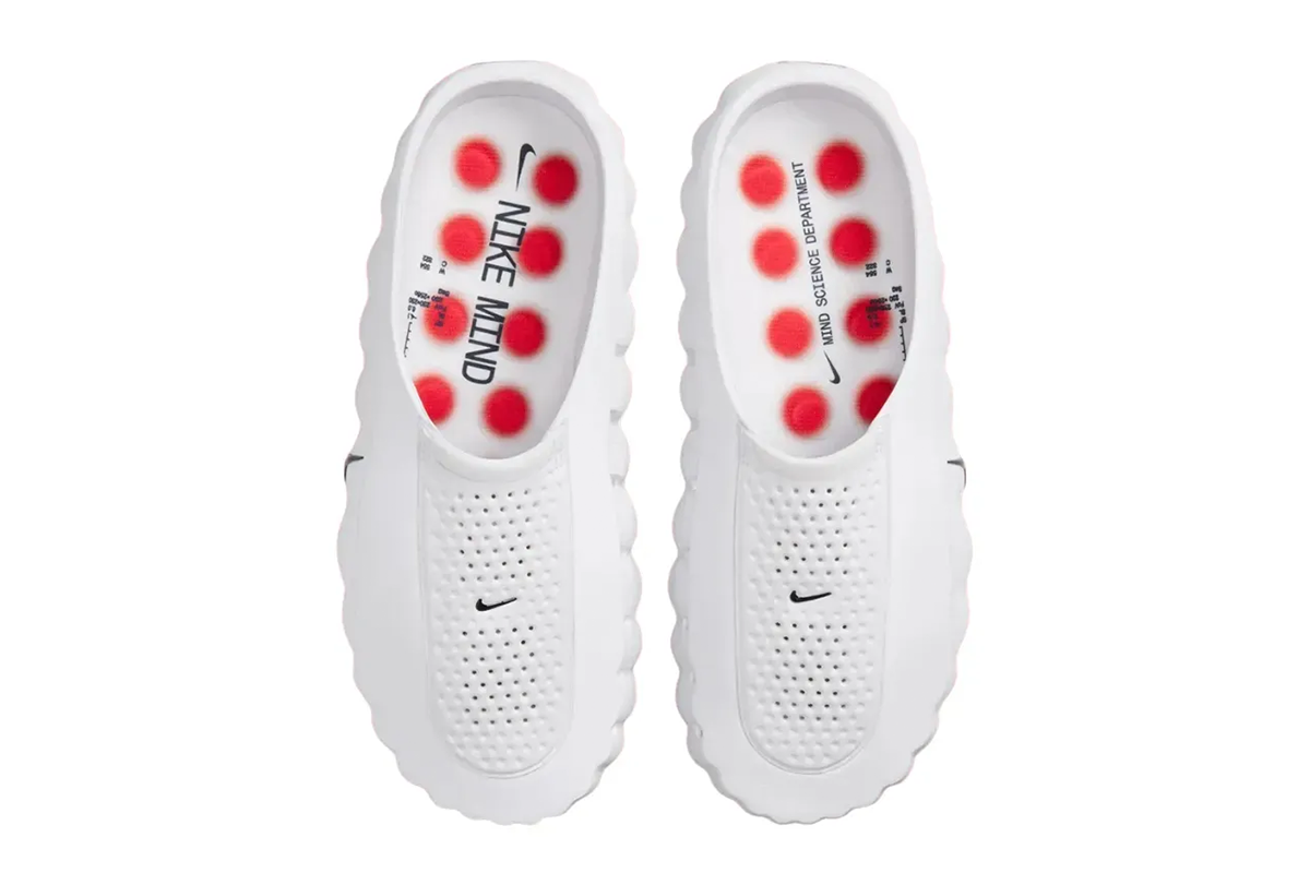 Nike Mind 001 Slide White Speed Red